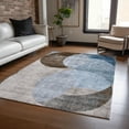 thumbnail image 1 of Addison Rugs Chantille Indoor/Outdoor Transitional Geometric Denim Washable Rectangle Rug, 3' x 5', 1 of 6