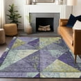 thumbnail image 1 of Addison Rugs Chantille Indoor/Outdoor Transitional Geometric Eggplant Washable Rectangle Rug, 2'6" x 3'10", 1 of 5