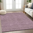 thumbnail image 1 of Addison Rugs Chantille Indoor/Outdoor Transitional Geometric Eggplant Washable Rectangle Rug, 8' x 10', 1 of 6