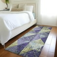 thumbnail image 1 of Addison Rugs Chantille Indoor/Outdoor Transitional Geometric Eggplant Washable Runner Rug, 2'3" x 7'6", 1 of 6