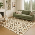 thumbnail image 1 of Addison Rugs Chantille Indoor/Outdoor Transitional Geometric Gold Machine Washable Rectangle Rug, 9' x 12', 1 of 8