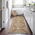 thumbnail image 1 of Addison Rugs Chantille Indoor/Outdoor Transitional Geometric Gold Machine Washable Runner Rug, 2'3" x 7'6", 1 of 8