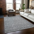 thumbnail image 1 of Addison Rugs Chantille Indoor/Outdoor Transitional Geometric Gray Washable Rectangle Rug, 5' x 7'6", 1 of 6