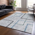 thumbnail image 1 of Addison Rugs Chantille Indoor/Outdoor Transitional Geometric Gray Washable Rectangle Rug, 8' x 10', 1 of 6