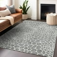 thumbnail image 1 of Addison Rugs Chantille Indoor/Outdoor Transitional Geometric Gray Washable Rectangle Rug, 8' x 10', 1 of 6