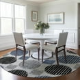 thumbnail image 1 of Addison Rugs Chantille Indoor/Outdoor Transitional Geometric Gray Washable Round Rug, 8' x 8', 1 of 6