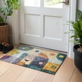 thumbnail image 1 of Addison Rugs Chantille Indoor/Outdoor Transitional Geometric Green Washable Rectangle Rug, 1'8" x 2'6", 1 of 6