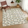 thumbnail image 1 of Addison Rugs Chantille Indoor/Outdoor Transitional Geometric Ivory Machine Washable Rectangle Rug, 3' x 5', 1 of 8