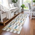 thumbnail image 1 of Addison Rugs Chantille Indoor/Outdoor Transitional Geometric Ivory Machine Washable Runner Rug, 2'3" x 7'6", 1 of 8