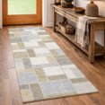 thumbnail image 1 of Addison Rugs Chantille Indoor/Outdoor Transitional Geometric Ivory Machine Washable Runner Rug, 2'3" x 7'6", 1 of 8