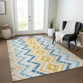 thumbnail image 1 of Addison Rugs Chantille Indoor/Outdoor Transitional Geometric Ivory Washable Rectangle Rug, 9' x 12', 1 of 6