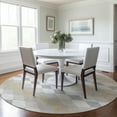 thumbnail image 1 of Addison Rugs Chantille Indoor/Outdoor Transitional Geometric Ivory Washable Round Rug, 8' x 8', 1 of 6