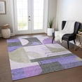 thumbnail image 1 of Addison Rugs Chantille Indoor/Outdoor Transitional Geometric Lavender Washable Rectangle Rug, 2'6" x 3'10", 1 of 6