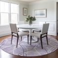 thumbnail image 1 of Addison Rugs Chantille Indoor/Outdoor Transitional Geometric Lavender Washable Round Rug, 8' x 8', 1 of 6