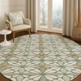thumbnail image 1 of Addison Rugs Chantille Indoor/Outdoor Transitional Geometric Linen Machine Washable Round Rug, 8' x 8', 1 of 8
