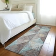thumbnail image 1 of Addison Rugs Chantille Indoor/Outdoor Transitional Geometric Mocha Washable Runner Rug, 2'3" x 7'6", 1 of 6