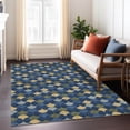 thumbnail image 1 of Addison Rugs Chantille Indoor/Outdoor Transitional Geometric Navy Machine Washable Rectangle Rug, 10' x 14', 1 of 8