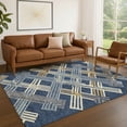 thumbnail image 1 of Addison Rugs Chantille Indoor/Outdoor Transitional Geometric Navy Machine Washable Rectangle Rug, 10' x 14', 1 of 8