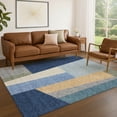 thumbnail image 1 of Addison Rugs Chantille Indoor/Outdoor Transitional Geometric Navy Machine Washable Rectangle Rug, 10' x 14', 1 of 8