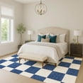 thumbnail image 1 of Addison Rugs Chantille Indoor/Outdoor Transitional Geometric Navy Machine Washable Rectangle Rug, 3' x 5', 1 of 8