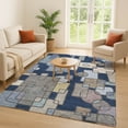 thumbnail image 1 of Addison Rugs Chantille Indoor/Outdoor Transitional Geometric Navy Machine Washable Rectangle Rug, 9' x 12', 1 of 8