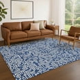 thumbnail image 1 of Addison Rugs Chantille Indoor/Outdoor Transitional Geometric Navy Machine Washable Rectangle Rug, 9' x 12', 1 of 8