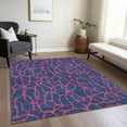 thumbnail image 1 of Addison Rugs Chantille Indoor/Outdoor Transitional Geometric Navy Washable Rectangle Rug, 3' x 5', 1 of 6