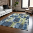 thumbnail image 1 of Addison Rugs Chantille Indoor/Outdoor Transitional Geometric Navy Washable Rectangle Rug, 5' x 7'6", 1 of 6
