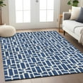 thumbnail image 1 of Addison Rugs Chantille Indoor/Outdoor Transitional Geometric Navy Washable Rectangle Rug, 9' x 12', 1 of 6