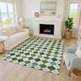 thumbnail image 1 of Addison Rugs Chantille Indoor/Outdoor Transitional Geometric Olive Machine Washable Rectangle Rug, 3' x 5', 1 of 8