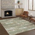 thumbnail image 1 of Addison Rugs Chantille Indoor/Outdoor Transitional Geometric Olive Machine Washable Rectangle Rug, 8' x 10', 1 of 8