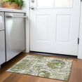 thumbnail image 1 of Addison Rugs Chantille Indoor/Outdoor Transitional Geometric Olive Washable Rectangle Rug, 1'8" x 2'6", 1 of 6