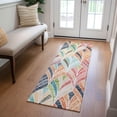 thumbnail image 1 of Addison Rugs Chantille Indoor/Outdoor Transitional Geometric Orange Washable Runner Rug, 2'3" x 7'6", 1 of 6