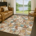 thumbnail image 1 of Addison Rugs Chantille Indoor/Outdoor Transitional Geometric Paprika Machine Washable Rectangle Rug, 8' x 10', 1 of 8