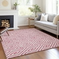 thumbnail image 1 of Addison Rugs Chantille Indoor/Outdoor Transitional Geometric Pink Washable Rectangle Rug, 5' x 7'6", 1 of 6