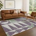 thumbnail image 1 of Addison Rugs Chantille Indoor/Outdoor Transitional Geometric Plum Machine Washable Rectangle Rug, 8' x 10', 1 of 8