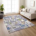 thumbnail image 1 of Addison Rugs Chantille Indoor/Outdoor Transitional Geometric Purple Machine Washable Rectangle Rug, 5' x 7'6", 1 of 8