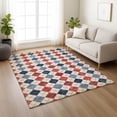 thumbnail image 1 of Addison Rugs Chantille Indoor/Outdoor Transitional Geometric Red Machine Washable Rectangle Rug, 5' x 7'6", 1 of 8