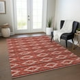 thumbnail image 1 of Addison Rugs Chantille Indoor/Outdoor Transitional Geometric Red Washable Rectangle Rug, 3' x 5', 1 of 6