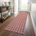 thumbnail image 1 of Addison Rugs Chantille Indoor/Outdoor Transitional Geometric Red Washable Runner Rug, 2'3" x 7'6", 1 of 6