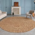 thumbnail image 1 of Addison Rugs Chantille Indoor/Outdoor Transitional Geometric Rust Machine Washable Round Rug, 8' x 8', 1 of 8