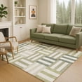 thumbnail image 1 of Addison Rugs Chantille Indoor/Outdoor Transitional Geometric Sage Machine Washable Rectangle Rug, 9' x 12', 1 of 8