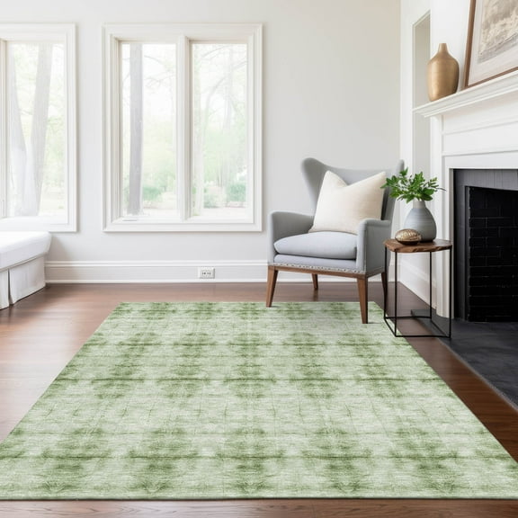 Addison Rugs Chantille Indoor/Outdoor Transitional Geometric Sage Washable Rectangle Rug, 2'6" x 3'10"