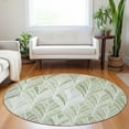 thumbnail image 1 of Addison Rugs Chantille Indoor/Outdoor Transitional Geometric Sage Washable Round Rug, 8' x 8', 1 of 6
