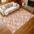 thumbnail image 1 of Addison Rugs Chantille Indoor/Outdoor Transitional Geometric Salmon Machine Washable Rectangle Rug, 10' x 14', 1 of 8