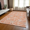 thumbnail image 1 of Addison Rugs Chantille Indoor/Outdoor Transitional Geometric Salmon Washable Rectangle Rug, 8' x 10', 1 of 6