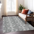 thumbnail image 1 of Addison Rugs Chantille Indoor/Outdoor Transitional Geometric Silver Machine Washable Rectangle Rug, 8' x 10', 1 of 8