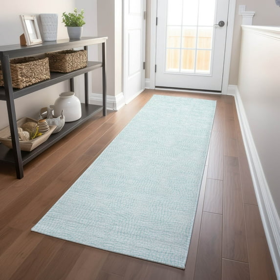 Addison Rugs Chantille Indoor/Outdoor Transitional Geometric Sky Washable Runner Rug, 2'3" x 7'6"