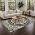 thumbnail image 1 of Addison Rugs Chantille Indoor/Outdoor Transitional Geometric Taupe Machine Washable Rectangle Rug, 10' x 14', 1 of 8