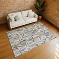 thumbnail image 1 of Addison Rugs Chantille Indoor/Outdoor Transitional Geometric Taupe Machine Washable Rectangle Rug, 5' x 7'6", 1 of 8